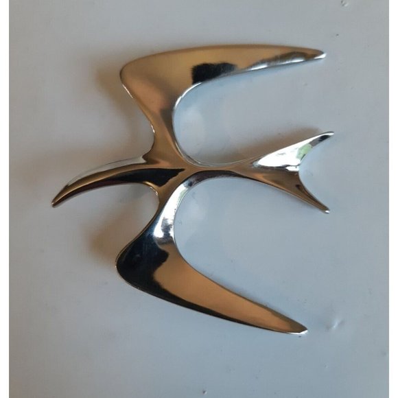Vintage Sarah Coventry 1967 "Mr. Seagull" Silver Tone Brooch - Picture 5 of 5